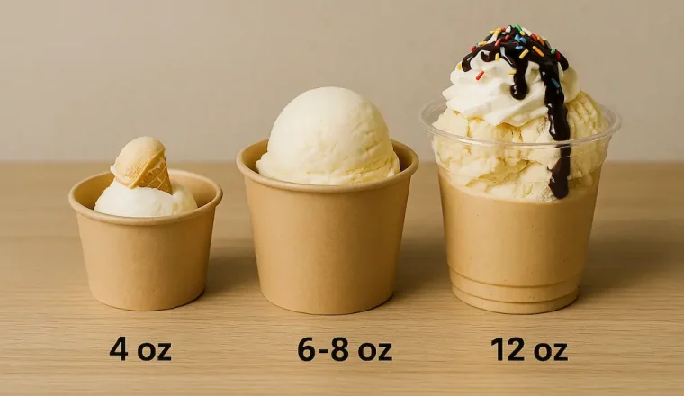 Creative Dessert Brands Highlight Updated Paper Cup Sizes for Daily Use