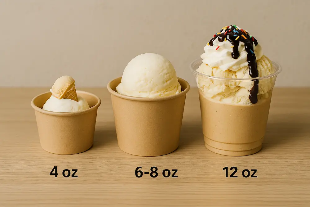 Creative Dessert Brands Highlight Updated Paper Cup Sizes for Daily Use